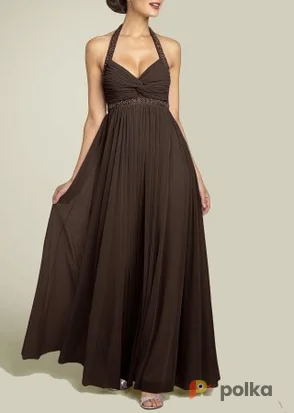 Возьмите Платье Js boutique Chiffon halter dress brown Размер 48 напрокат (Фото 1) в Москве