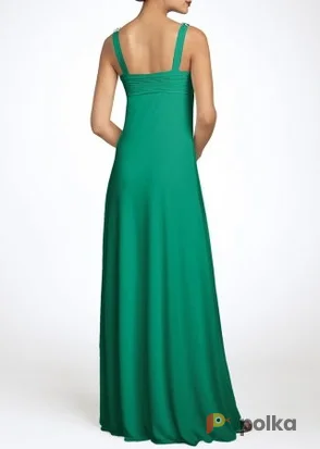 Возьмите Платье Js boutique Chiffon halter dress emerald green Размер 46 напрокат (Фото 1) в Москве