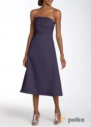 Возьмите Платье Js boutique Navy satin evening dress P Размер 40 напрокат (Фото 1) в Москве