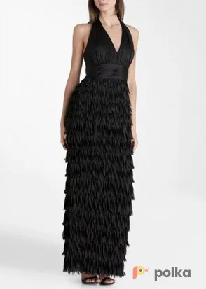 Возьмите Платье Js Collections Black Satin Fringle Dress Размеры 42, 44, 48 напрокат (Фото 1) в Москве