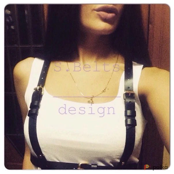 Возьмите Портупея женская кожаная черная напрокат (Фото 1) в Москве