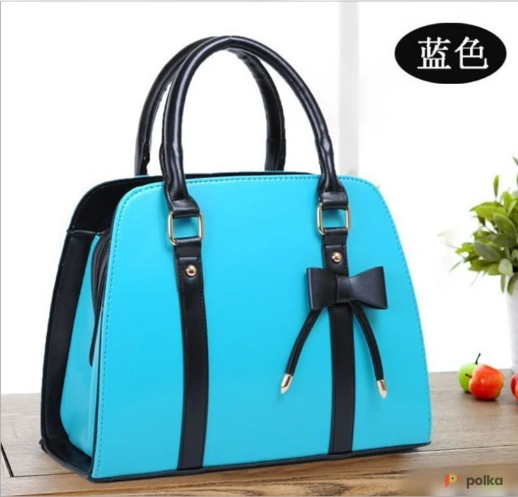 Возьмите Сумка голубая женская черная напрокат (Фото 1) в Москве