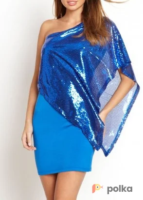 Возьмите Платье La Cite Black/Blue  Sequin Promo Dress Размер 42 напрокат (Фото 1) в Москве