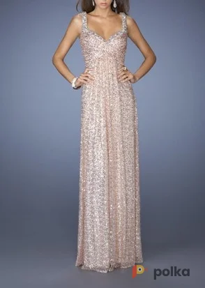 Возьмите Платье La femme Gold Sequin Gown Размер 40 напрокат (Фото 1) в Москве