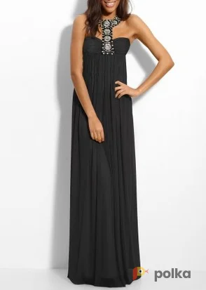 Возьмите Платье Laundry by Shelli Segal Dress Long Black Ruched Bust Размер 44 напрокат (Фото 1) в Москве