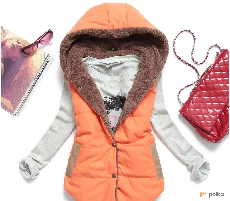 Возьмите Оранжевая жилетка безрукавка напрокат (Фото 1) в Москве