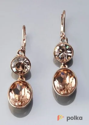 Возьмите Серьги GIVENCHY Drop Earrings Short розовое золото и черный метал	 напрокат (Фото 1) в Москве