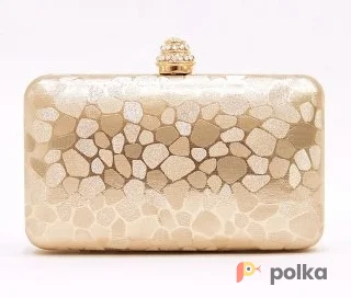 Возьмите Клатч Jessica McClintock Beige mini clutch напрокат (Фото 1) в Москве