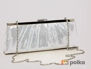 Возьмите Клатч Jessica McClintock White Silver Clutch напрокат (Фото 1) в Москве