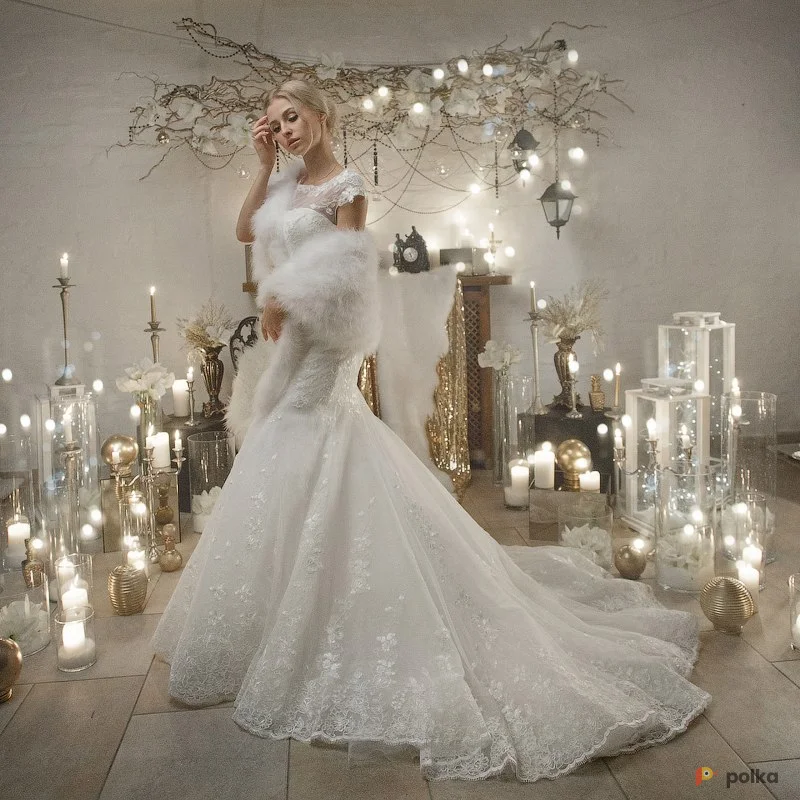 Возьмите Белый меховой палантин из песца напрокат (Фото 1) в Москве