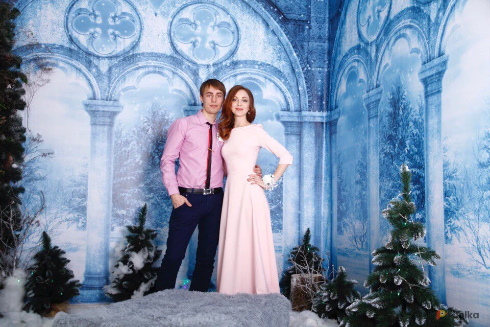 Возьмите Нежно-розовое платье в пол напрокат (Фото 1) в Москве