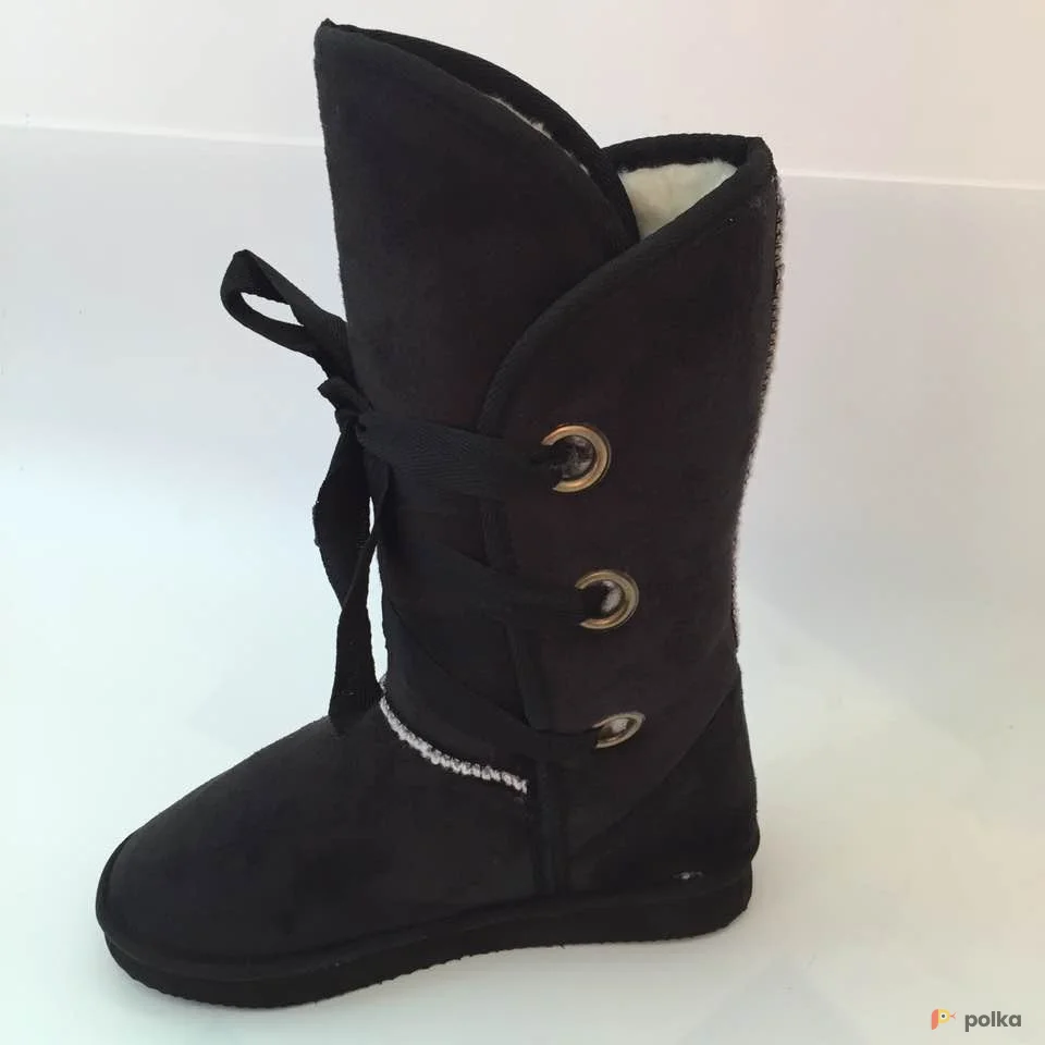 Возьмите Угги черные на завязках замшевые напрокат (Фото 1) в Москве