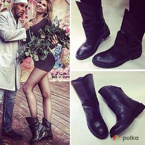 Возьмите Ботинки Гермес Hermes женские черные кожаные напрокат (Фото 1) в Москве