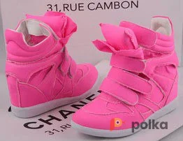 Возьмите Кеды неоновые розовые на липучках женские летние напрокат (Фото 1) в Москве