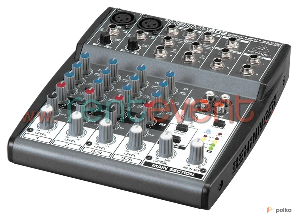 Возьмите Behringer Xenyx 802  напрокат (Фото 1) в Санкт-Петербурге