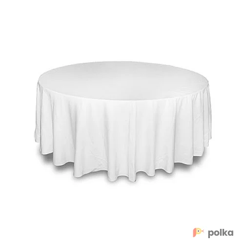 Возьмите Скатерть круглая, Ø3000, белая напрокат (Фото 1) в Санкт-Петербурге