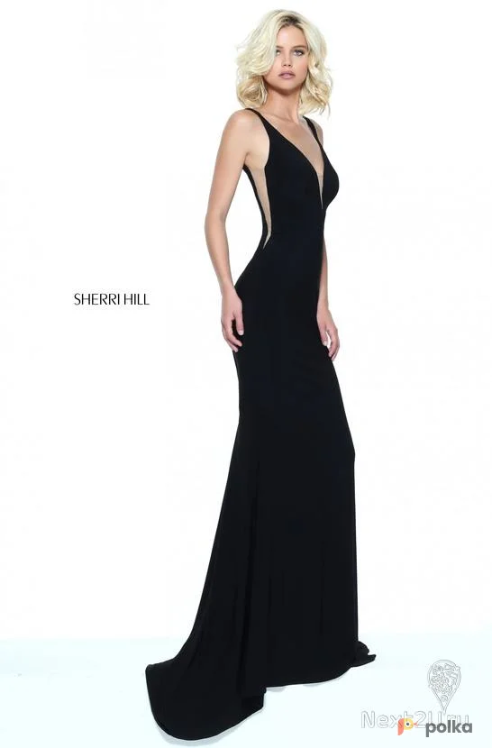 Возьмите Платье темно-синее Sherri Hill напрокат (Фото 1) в Москве