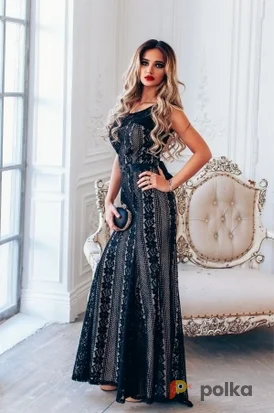 Возьмите Вечернее платье с вышивкой и открытой спиной напрокат (Фото 1) в Москве