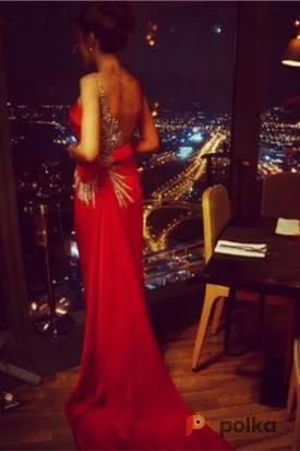 Возьмите Вечернее платье TARIK EDIZ со шлефом и открытой спиной напрокат (Фото 1) в Москве