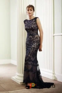 Возьмите Вечернее платье с прозрачным шлефом напрокат (Фото 1) в Москве