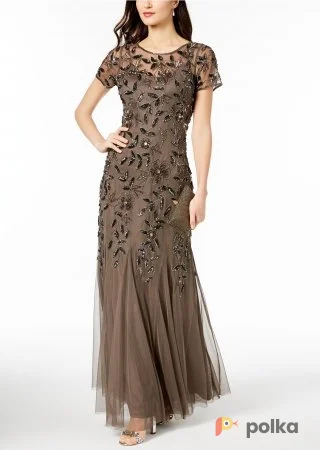 Возьмите Платье Adrianna Papell Beaded Floral Gown напрокат (Фото 1) в Москве