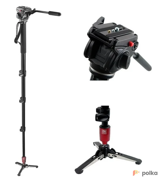 Возьмите Manfrotto 561BHDV-1 Video Monopod напрокат (Фото 1) в Москве