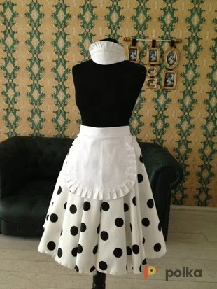 Возьмите Костюм для фотосессии: Официантка ретро (юбка, передник, головной убор) напрокат (Фото 1) в Москве