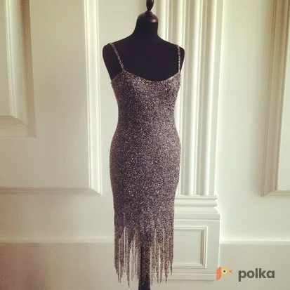 Возьмите Костюм для фотосессии: Великолепное платье дымчатого цвета полностью расшито стеклярусом. Размеры 42, 44 напрокат (Фото 1) в Москве