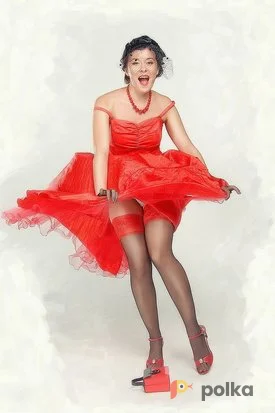 Возьмите Костюм для фотосессии: Красное платье Размеры 46, 48 напрокат (Фото 1) в Москве