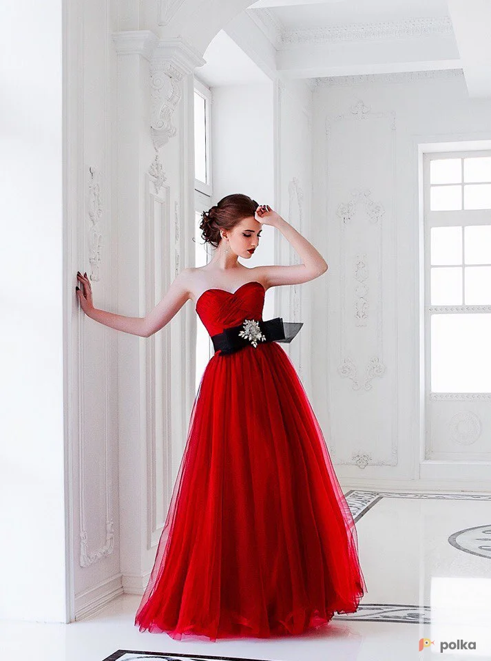 Возьмите Бордовое вечернее платье напрокат (Фото 1) в Санкт-Петербурге