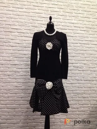 Возьмите Костюм для фотосессии: Ретро платье из плотного трикотажа. Размер 44 напрокат (Фото 1) в Москве