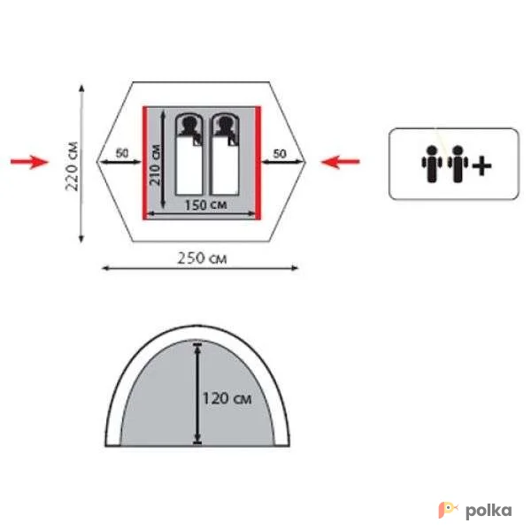Возьмите Палатка 2ка полусфера напрокат (Фото 1) в Москве