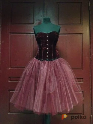 Возьмите Костюм для фотосессии: Шопенка винного глубокого цвета. Размер 42-46 напрокат (Фото 1) в Москве