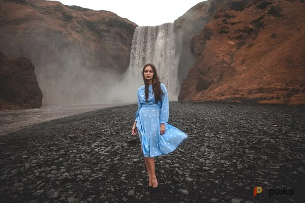 Возьмите Костюм для фотосессии: Платье ретро КОРАБЛИКИ. Размеры 42, 44 напрокат (Фото 1) в Москве