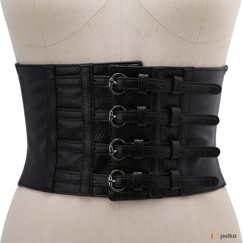Возьмите Женский пояс корсет широкий черный напрокат (Фото 1) в Москве