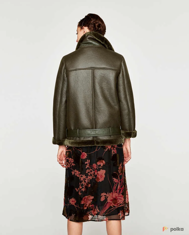 Возьмите Дубленка авиатор байкерская куртка Zara напрокат (Фото 1) в Москве