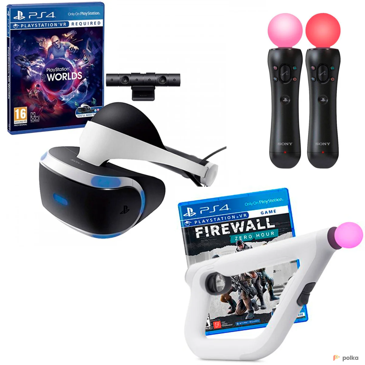 Возьмите VR Очки + Автомат + Мувы + 5 игр напрокат (Фото 1) в Москве