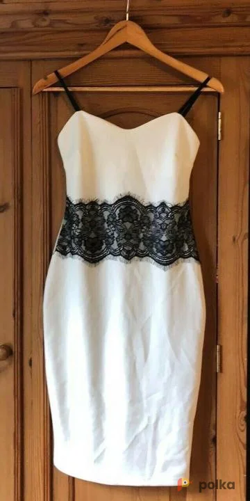 Возьмите Женское платье белое черное с кружевом напрокат (Фото 1) в Москве