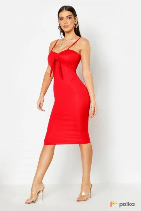 Возьмите Платье миди красное женское карандаш до колена напрокат (Фото 1) в Москве
