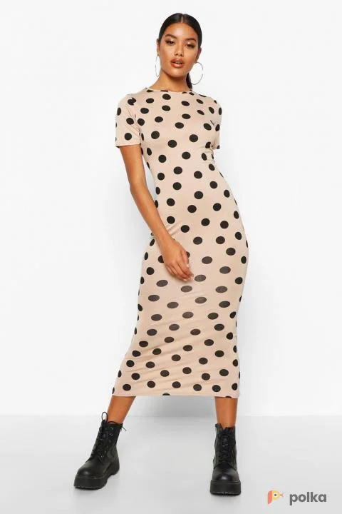 Возьмите Платье миди в горошек до колена женское напрокат (Фото 1) в Москве