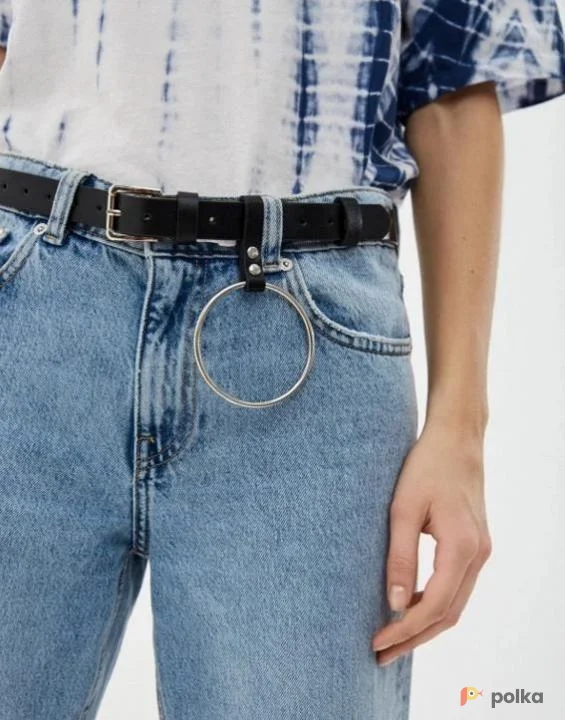 Возьмите Ремень мужской женский черный с кольцом напрокат (Фото 1) в Москве