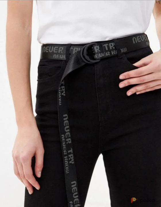 Возьмите Черный ремень пояс мужской женский серый напрокат (Фото 1) в Москве