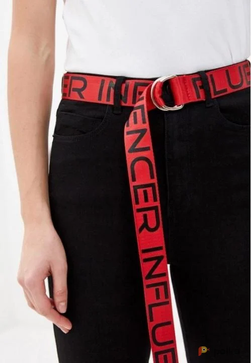 Возьмите Красный мужской женский пояс ремень с надписями напрокат (Фото 1) в Москве