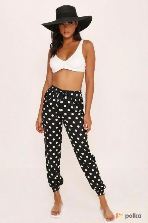 Возьмите Женские брюки в горошек черные белые новые напрокат (Фото 1) в Москве