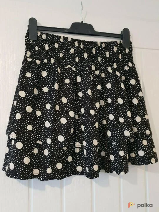 Возьмите Черная юбка в горошек горох винтажная напрокат (Фото 1) в Москве
