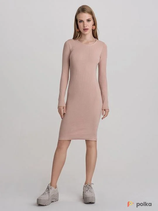 Возьмите Платье лапша новое пудровое рубчик напрокат (Фото 1) в Москве