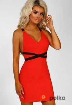 Возьмите Женское платье красное бандажное утягивающее напрокат (Фото 1) в Москве