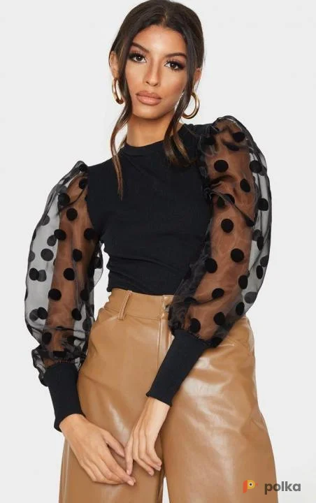 Возьмите Женская кофта в горох водолазка напрокат (Фото 1) в Москве