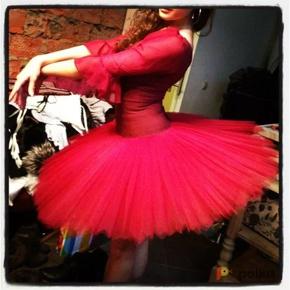 Возьмите Костюм для фотосессии: Пачка с лифом профессиональная Темно-бордового цвета. Размеры 42, 44 напрокат (Фото 1) в Москве