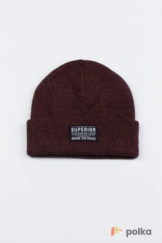 Возьмите Мужская женская шапка бордовая красная вязаная напрокат (Фото 1) в Москве